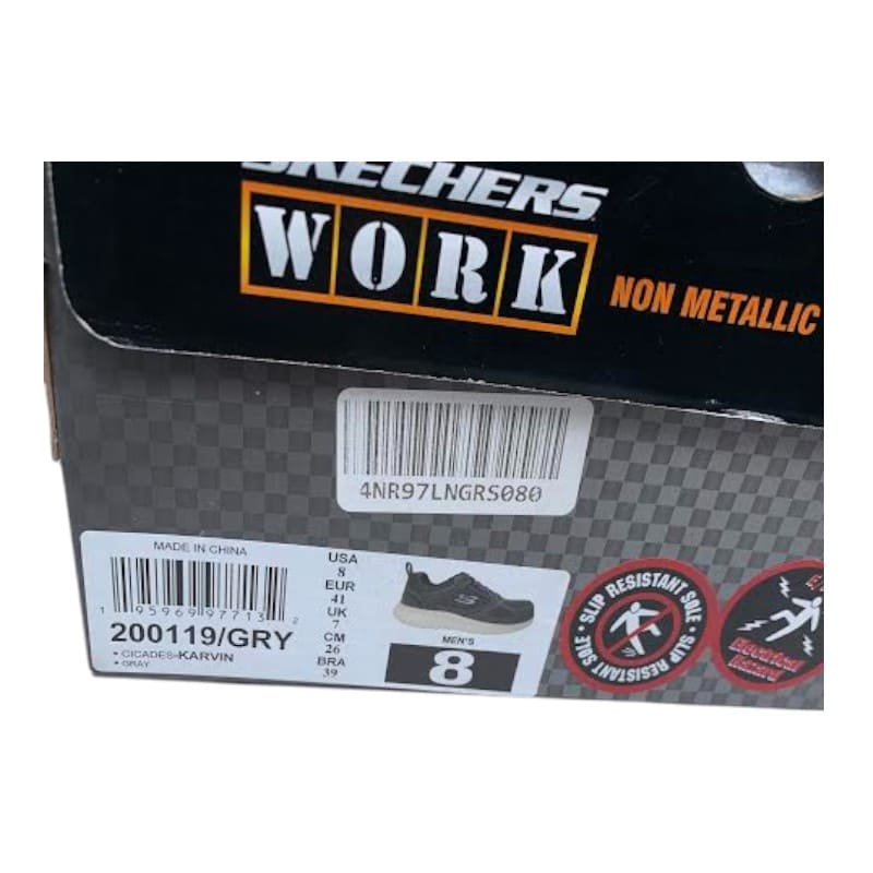 Skechers Men's Cicades Karvin Work Shoe, Gray 2 Skechers Men's Cicades-Karvin Work Shoe